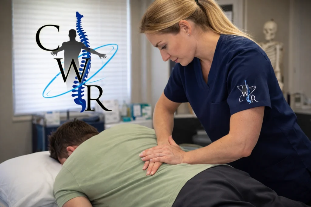 A patient receiving personalized manual therapy at Oshawa Physiotherapy clinic for lower back pain relief.