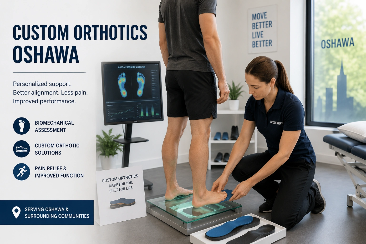 Custom Orthotics in Oshawa: Who Needs Them, How They Work, and What They Treat custom orthotics oshawa foot assessment